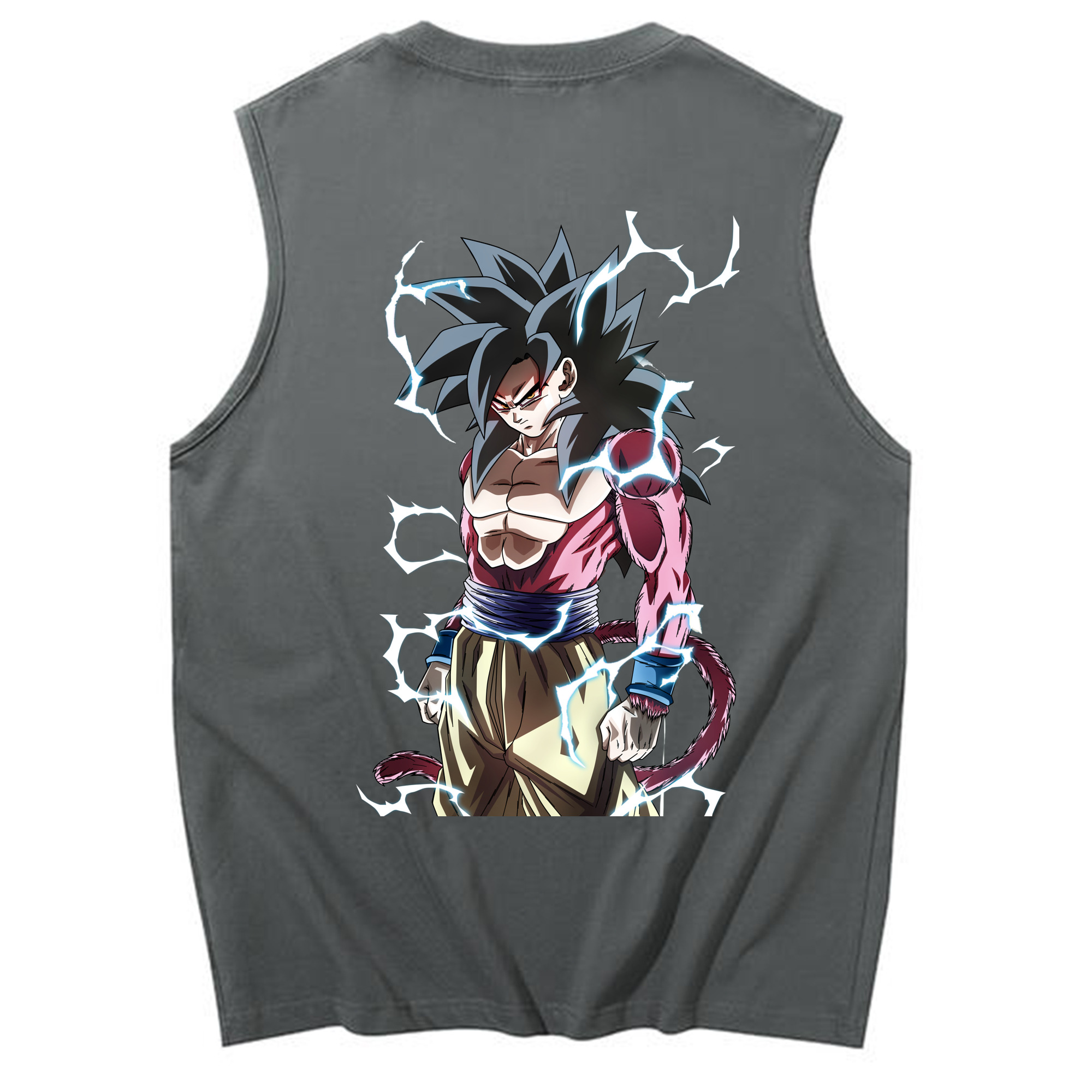 （画像用） ドラゴンボール 孫悟空（そん ごくう）Son Goku カカロット DRAGON BALL Kakarotto コットン100％タンクトップ（背面プリント）
